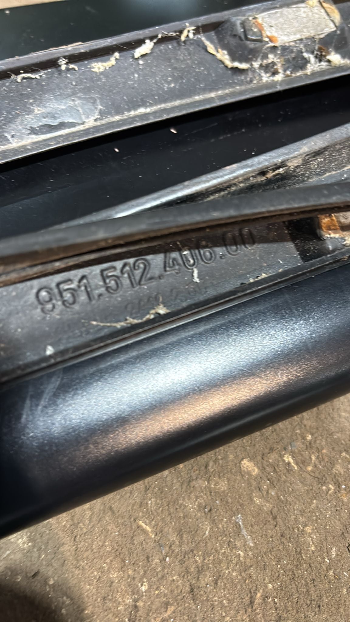 Porsche 944 968 rear hatch with genuine bridge spoiler, used, spares or repair 95151210100