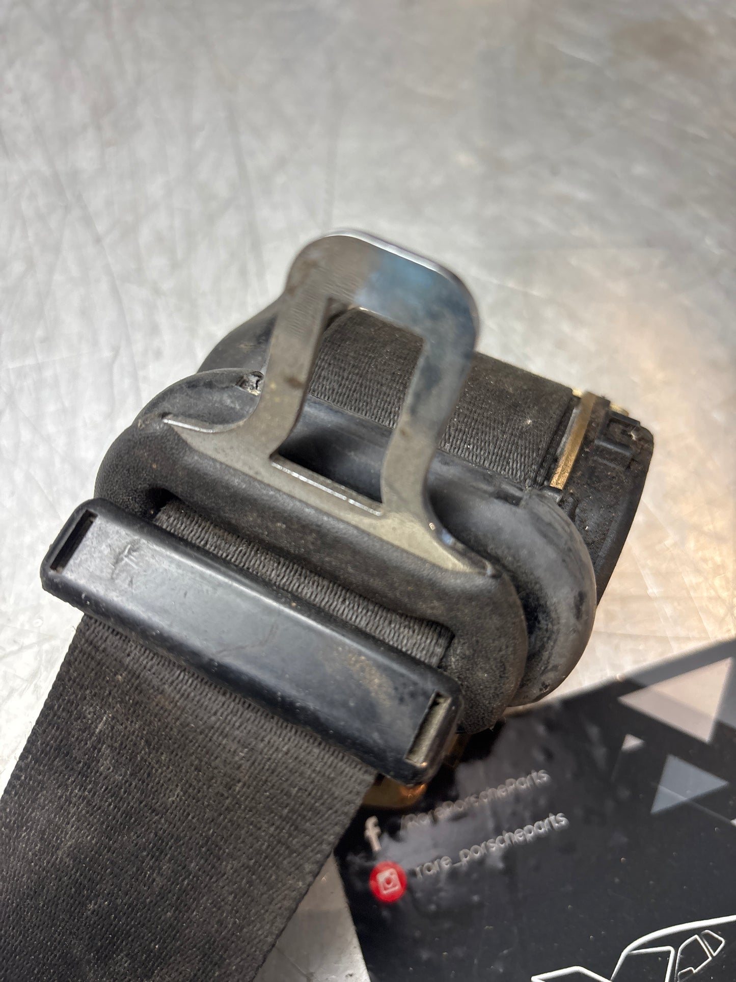 Porsche 944 Convertible Cabrio front right O/S seat belt 94180312610, used