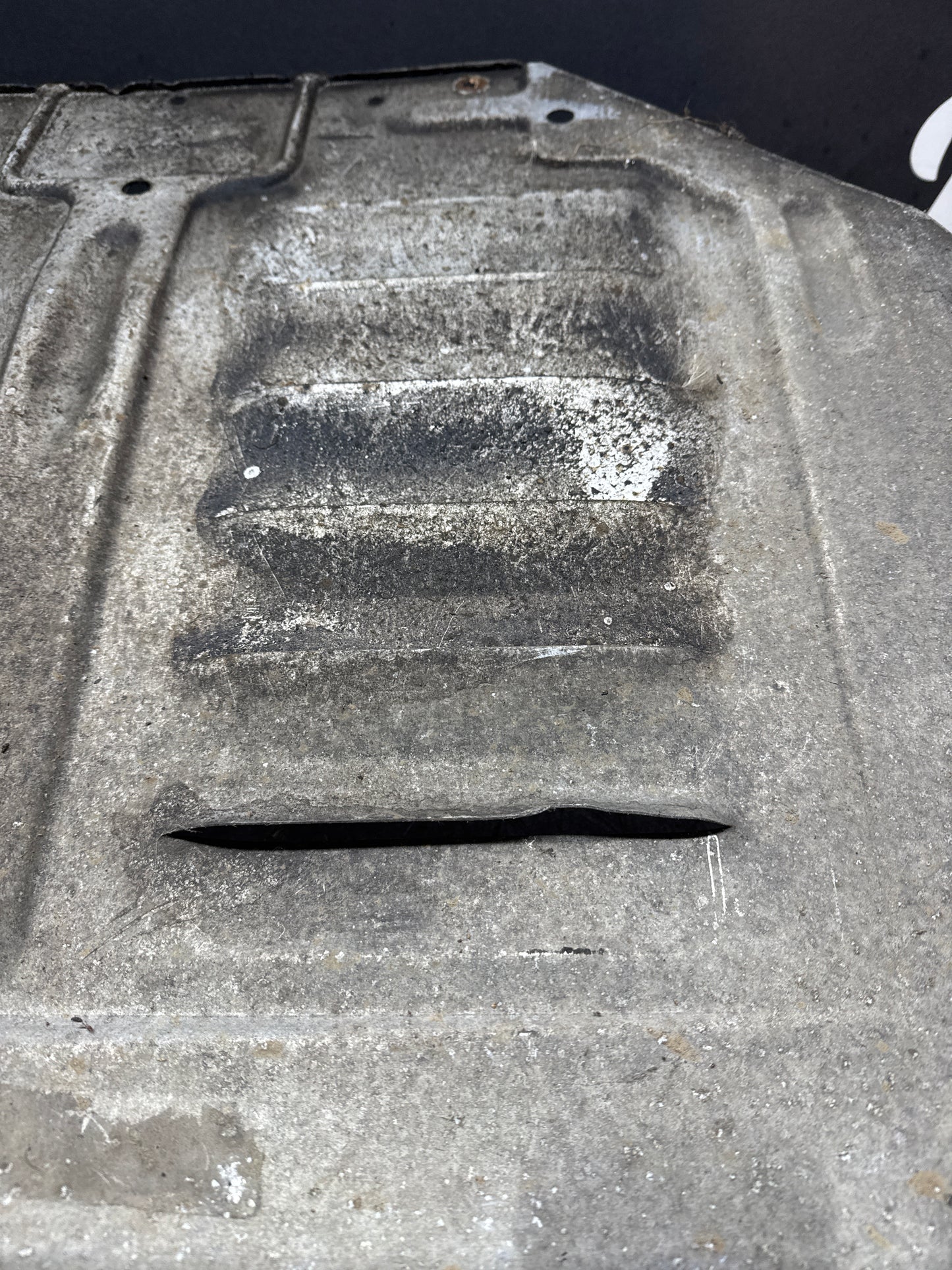 Porsche 944 engine tray / belly pan / undertray used. Aluminium. 94434116103