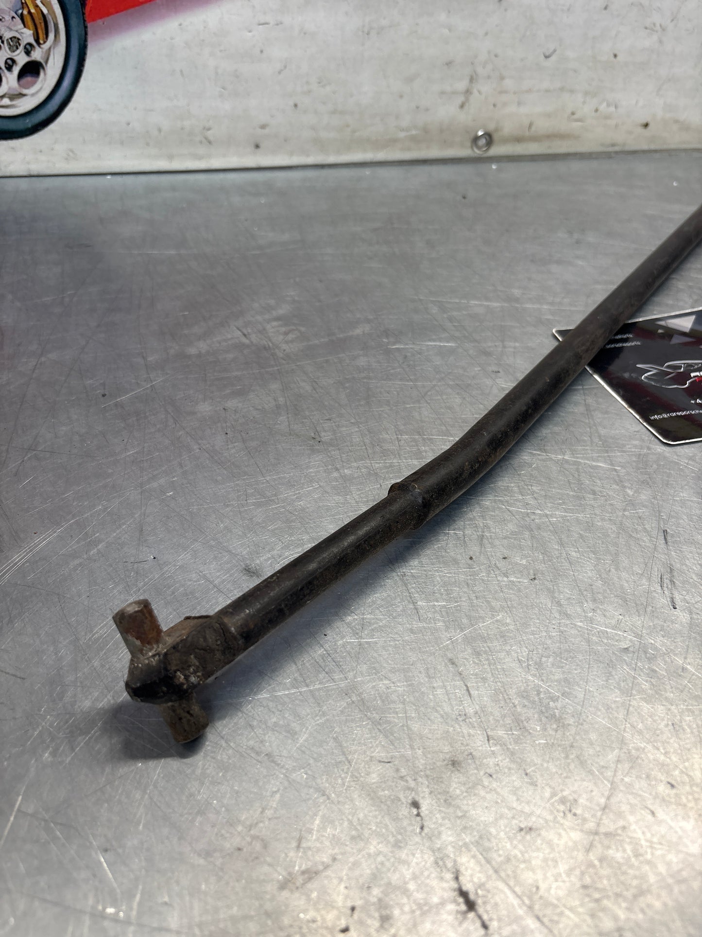 Porsche 924 dog leg gear shaft rod, used 477711106