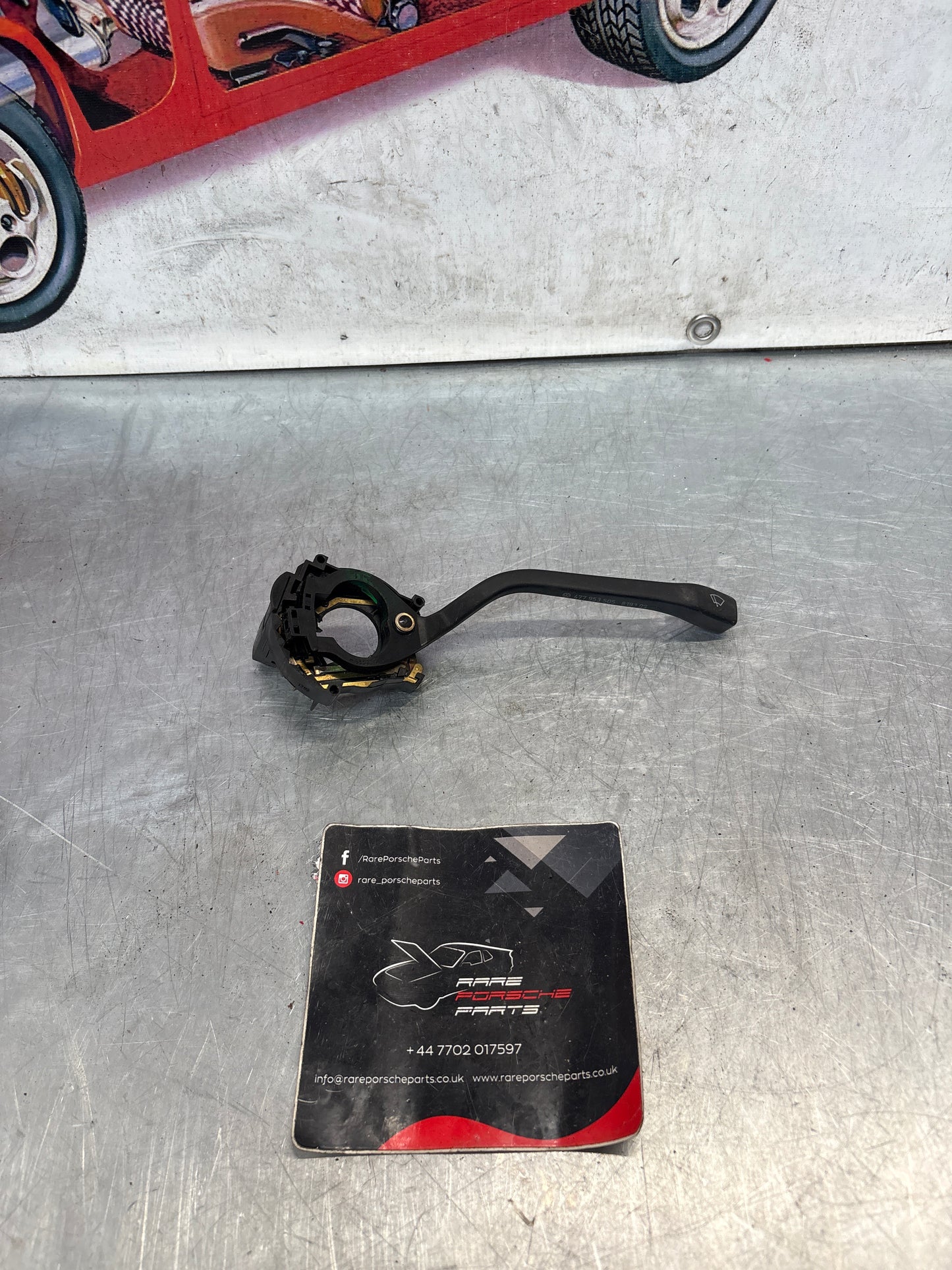 Porsche 924/944 black Wiper stalk. 477953902 / 477953505 used, for spares or repair