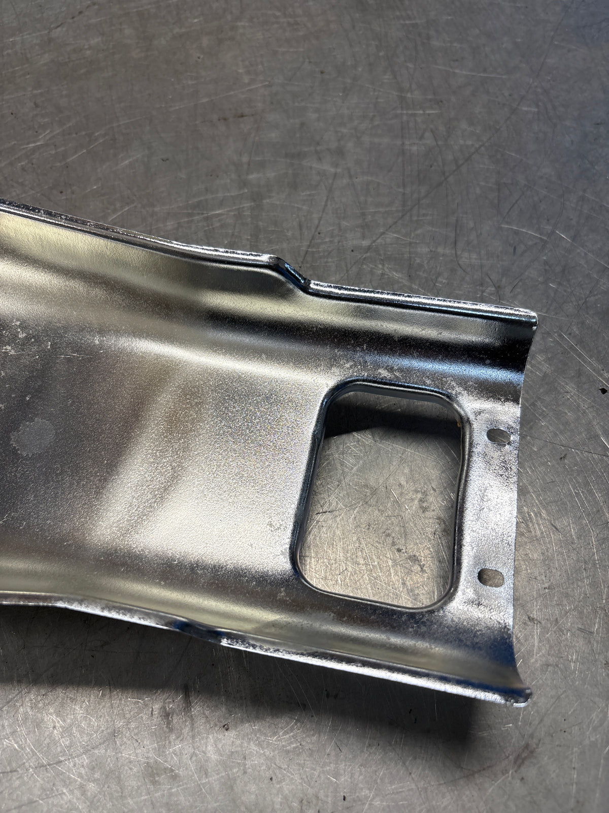Porsche 928 heat protection plate, later type 92850449101, refurbished