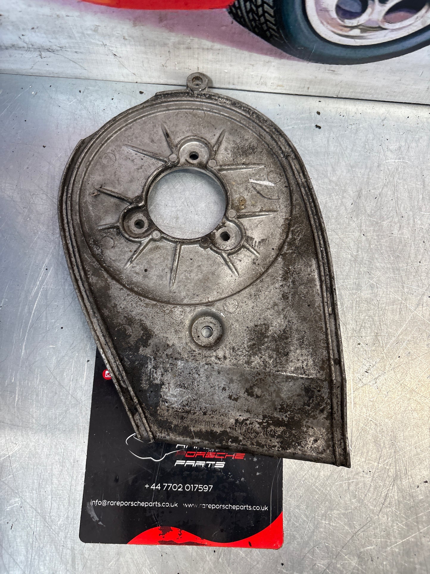 Porsche 928 Aluminium Timing Belt cover, used 9281051481R