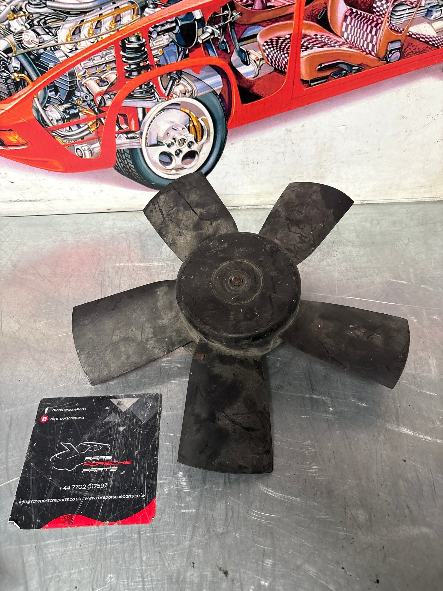 Porsche 928 cooling fan, used 92862414500