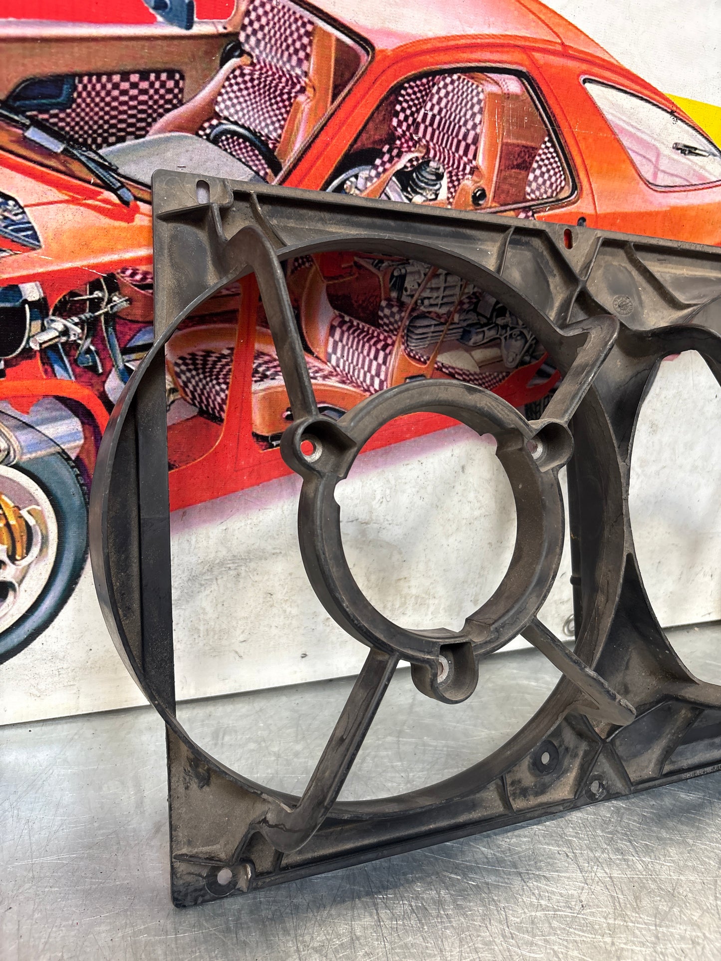 Porsche 968 944 Radiator twin fans, used 95110614300