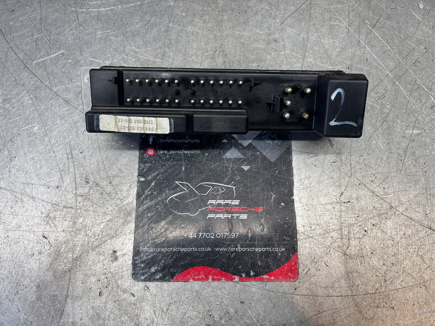 Porsche 944 climate heater control switch unit 85.5-91 years. 94465302103 used, broken plastic