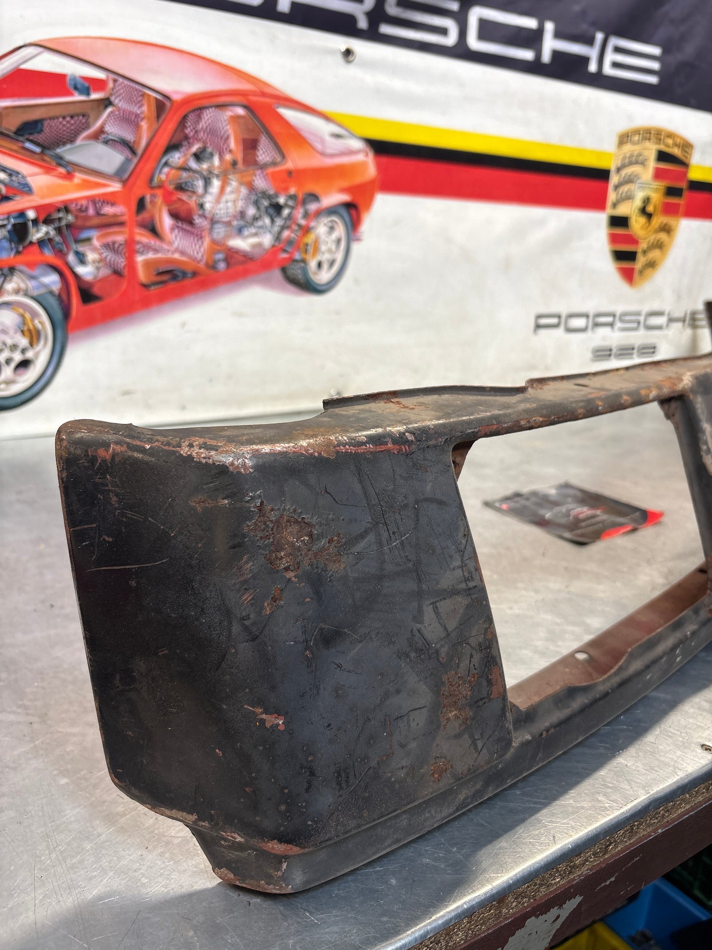 Porsche 914 front bumper, used 91450591010 / 91450500910