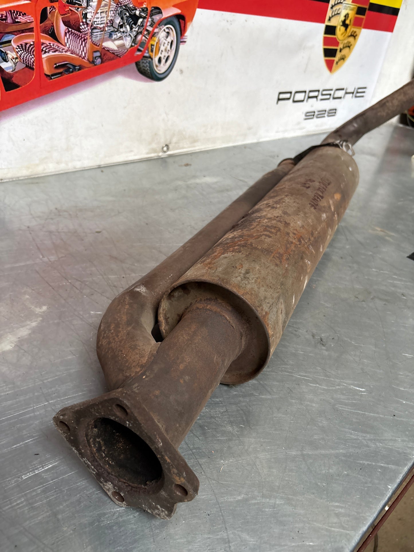Porsche 944 Turbo front exhaust muffler 95111109303 used