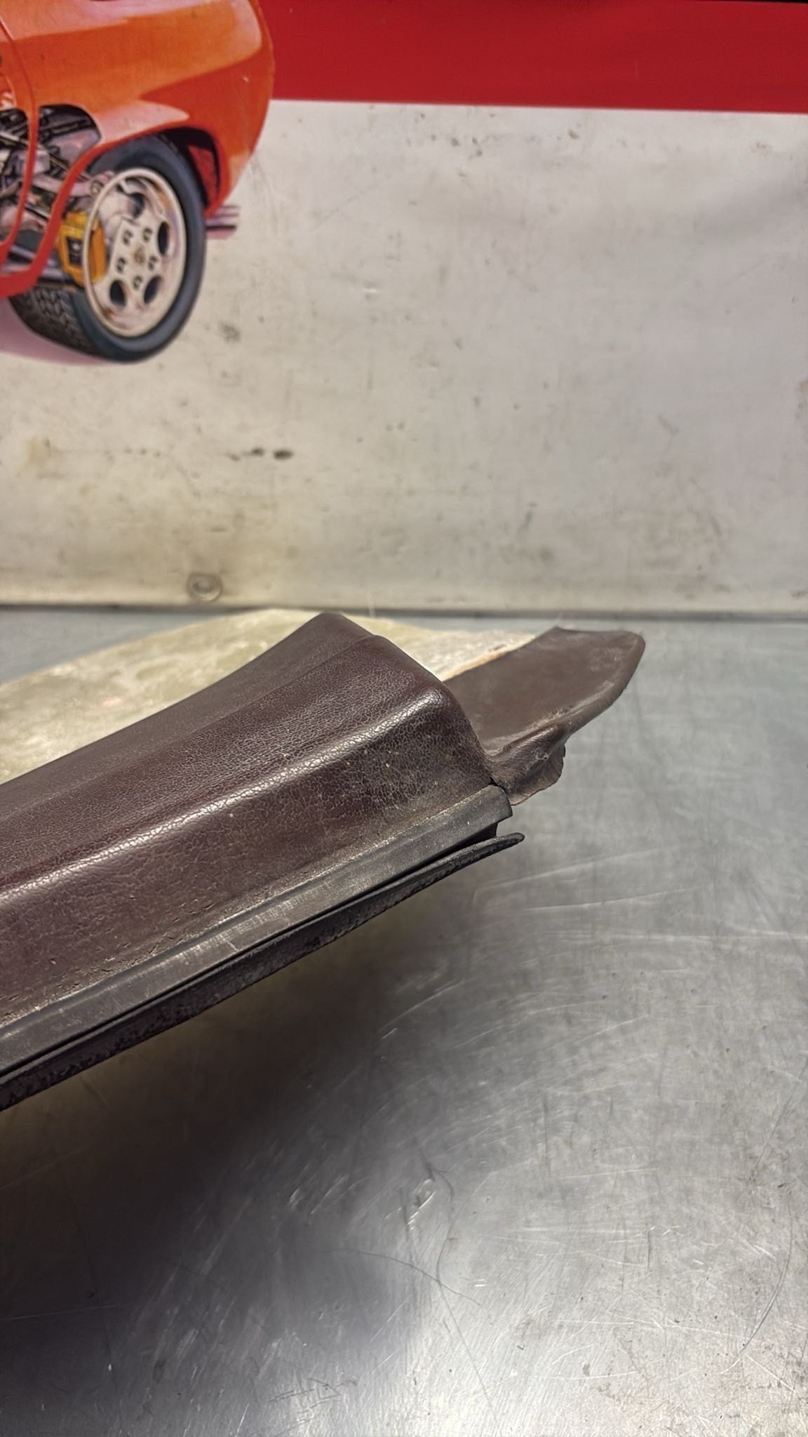 Porsche 924 / 944 early right manual Used door card, brown, 477867012 no fabric!, spares or repair