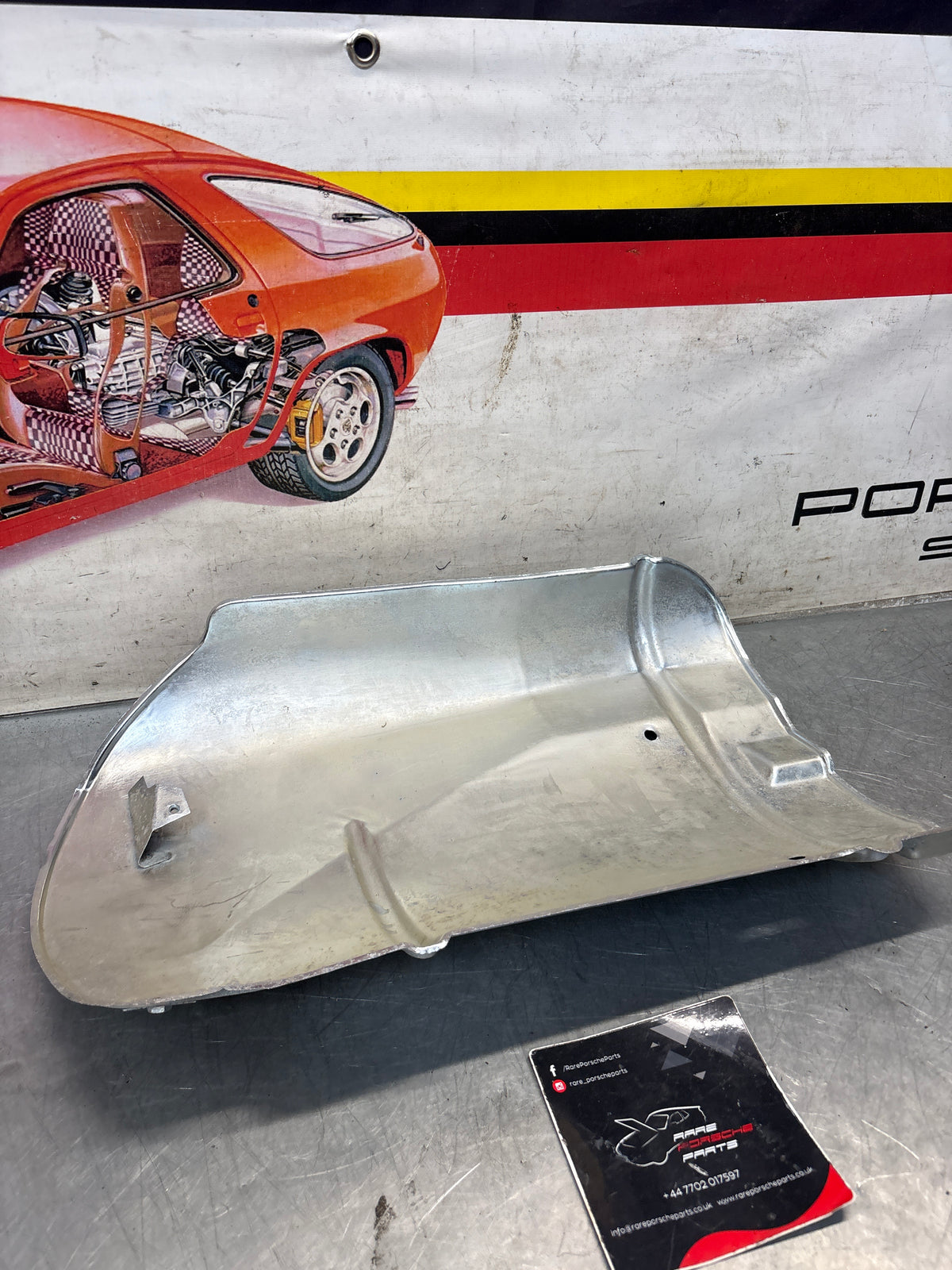 Porsche 944 S2 exhaust heat shield, 94450313700