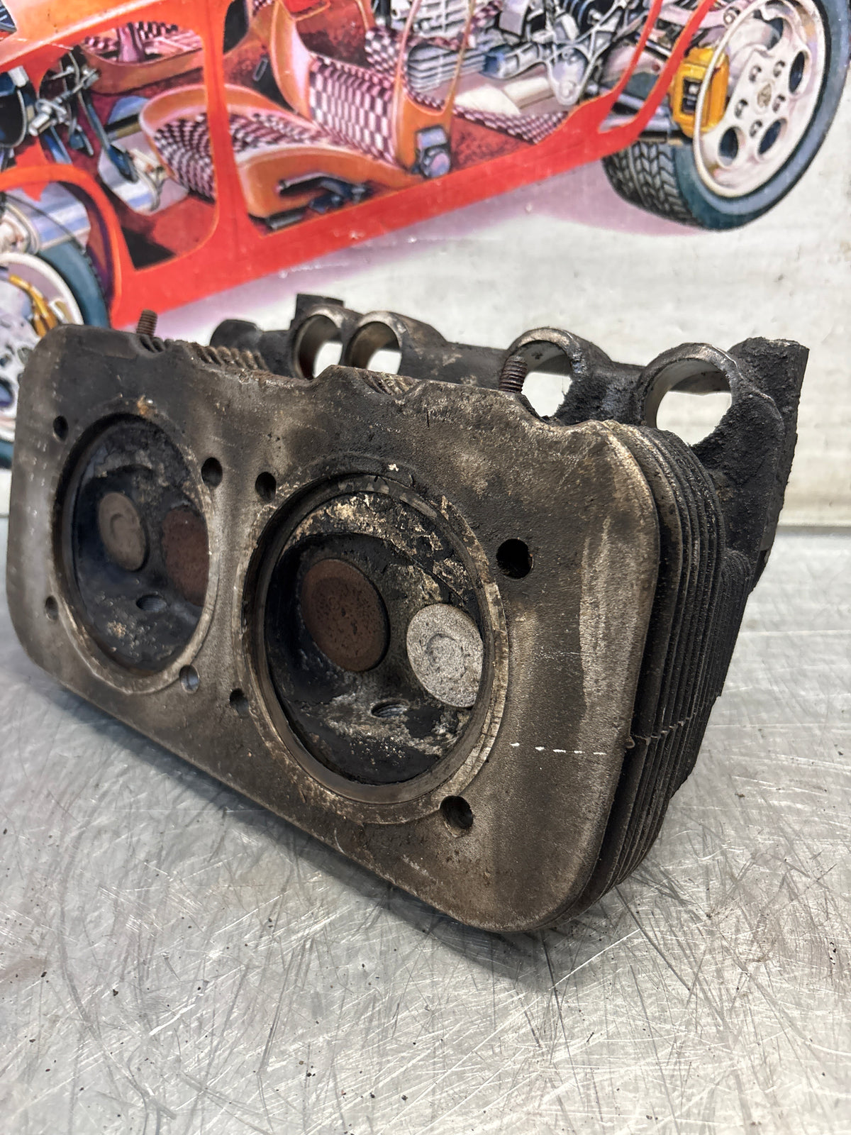 Porsche 914, cylinder head, used 021101371S
