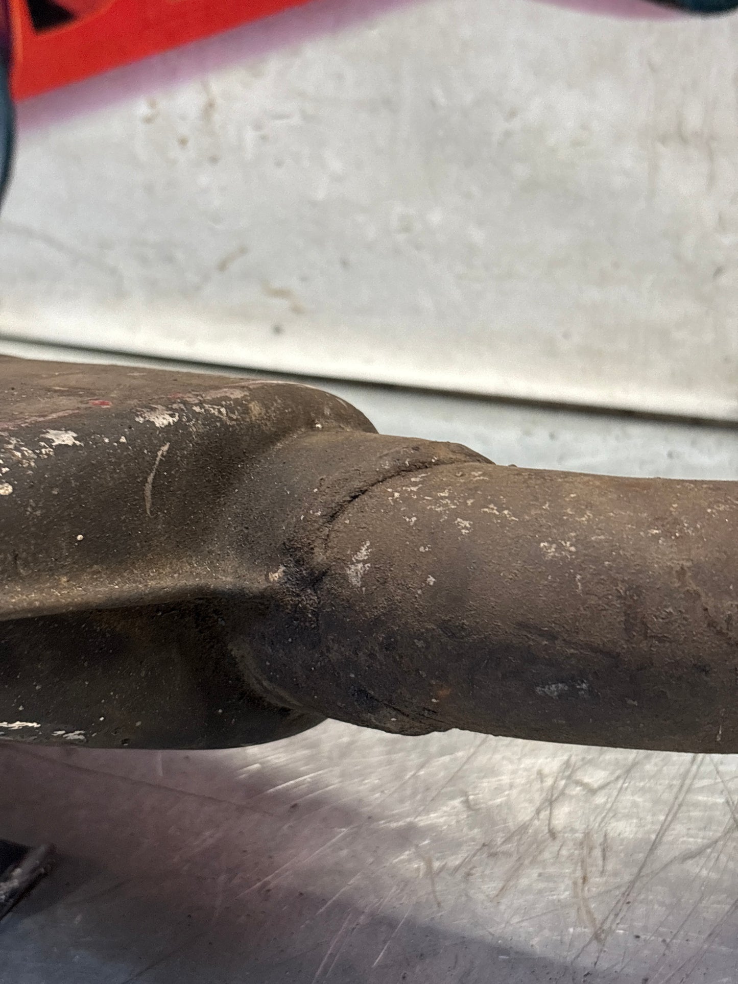 Porsche 928 S4 left middle silencer, used 92811109303