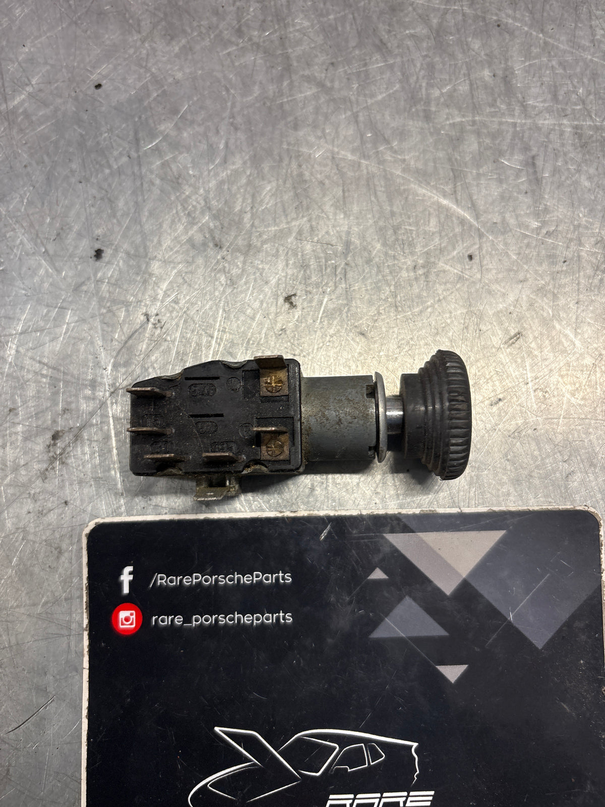 Porsche 914 hazard light switch, used, 411953235A