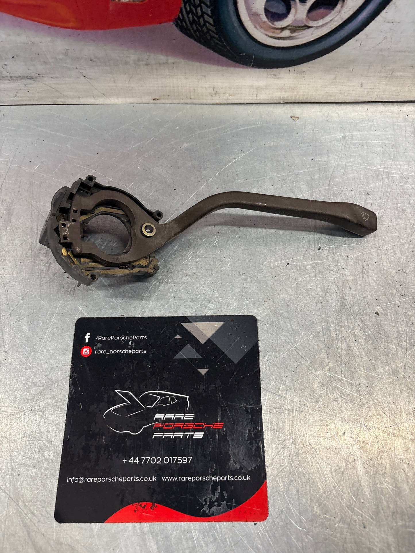 Porsche 924/944 Brown Wiper stalk. 477953902 used, spares or repair