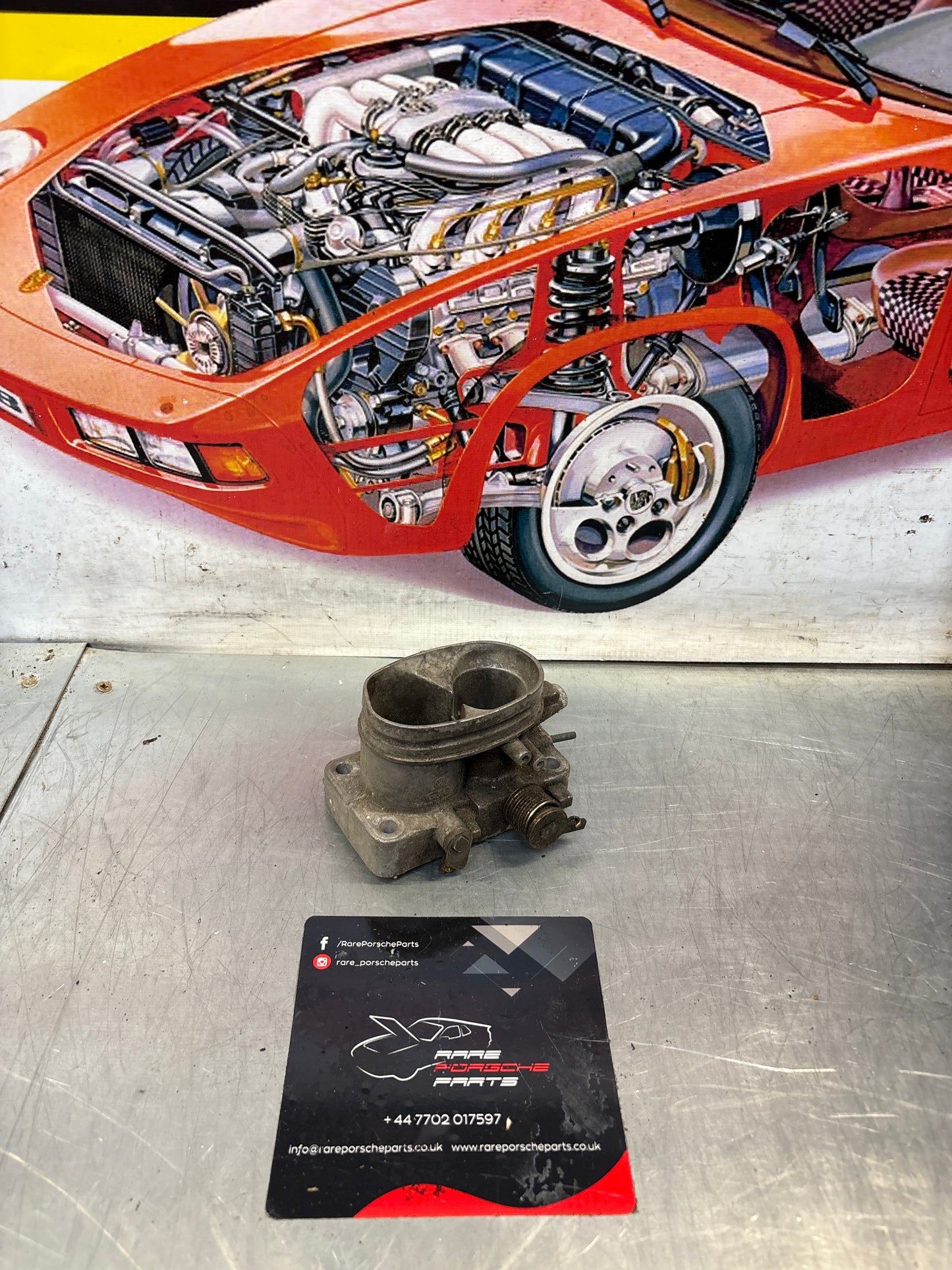 Porsche 924 2.0 Turbo S1 throttle body LHD 93111006105, used, for spares or repair