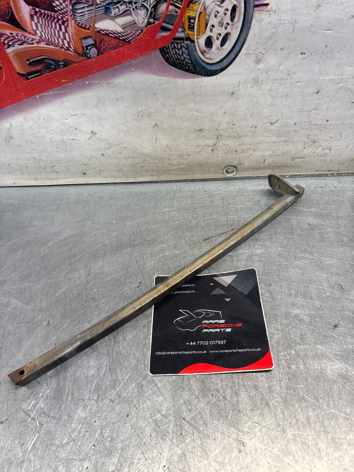 Porsche 914 right side window guide rail, used 91454203012