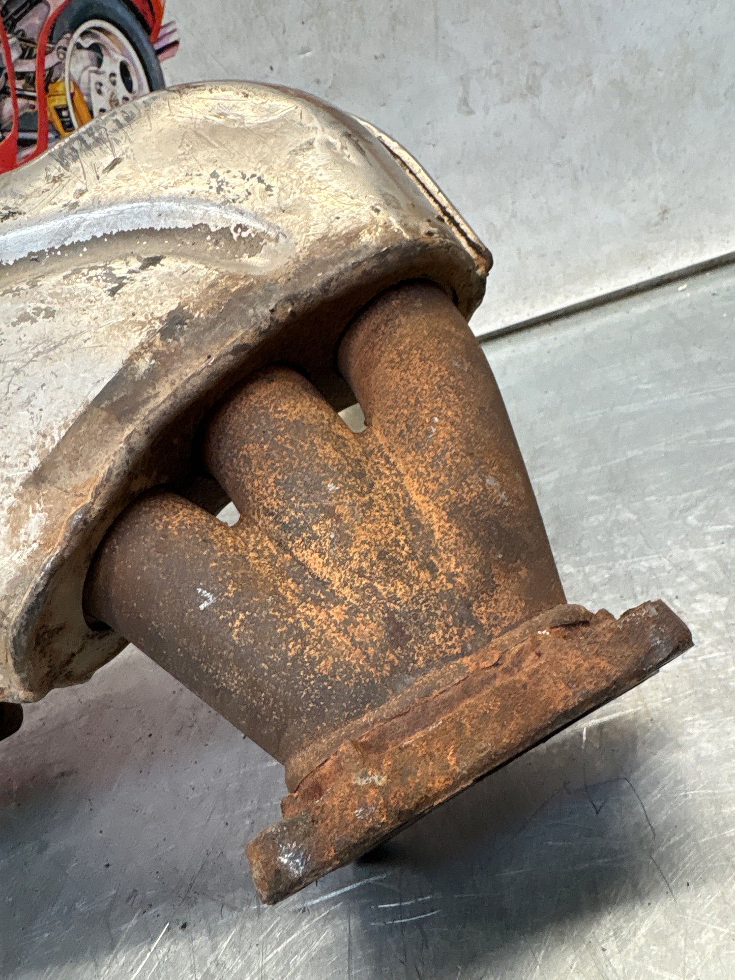 Porsche 911 964 right heat exchanger, used 96421104003