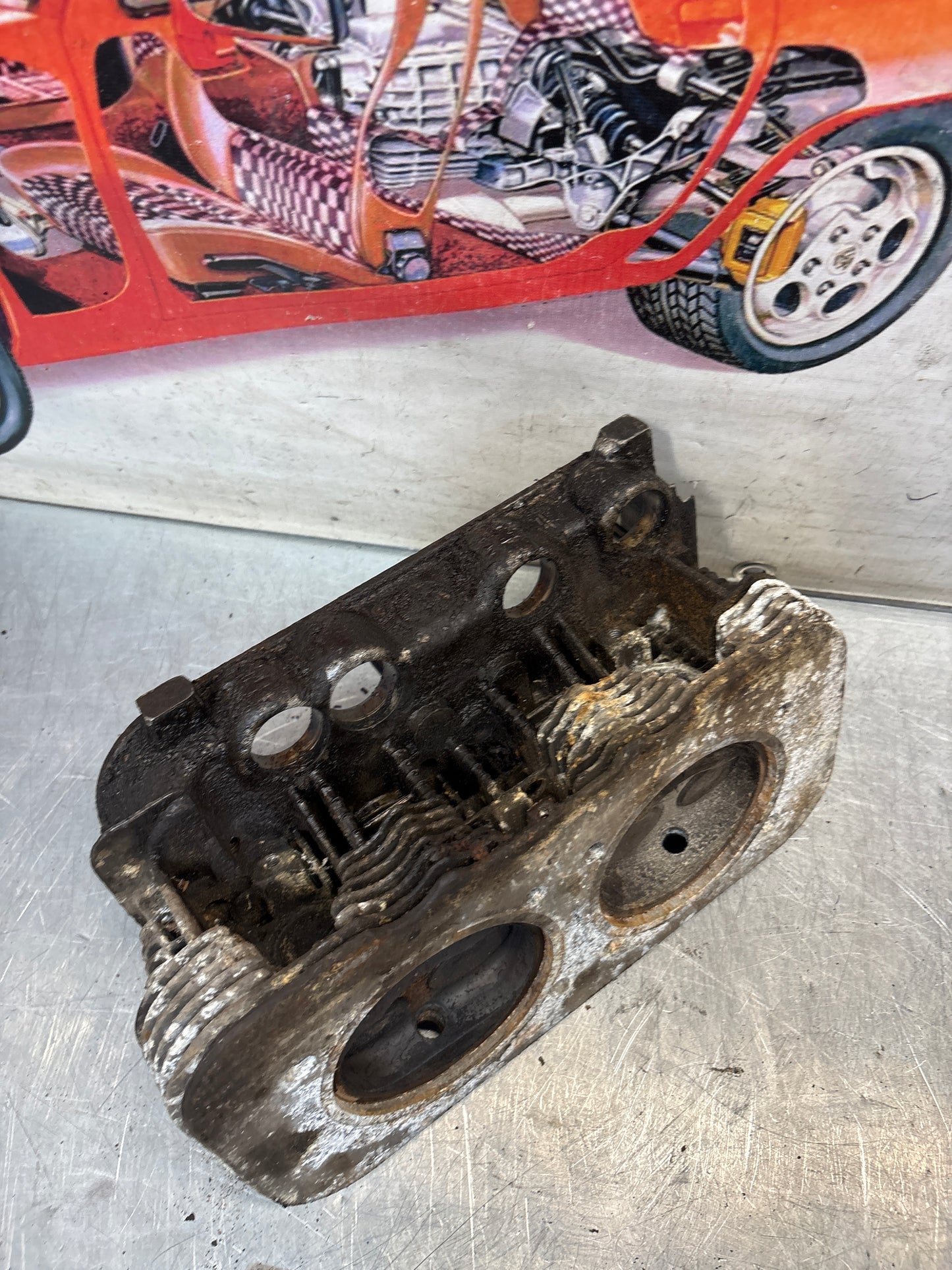 Porsche 914, cylinder head, used 022101372