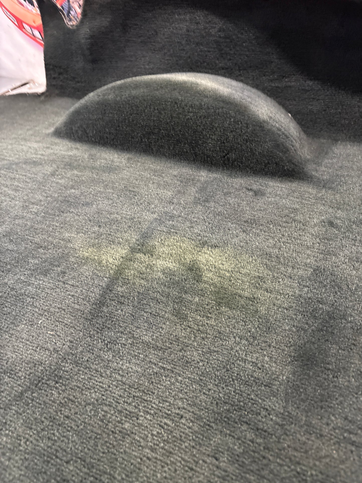 Porsche 924S 944 85.5- boot carpet, black, 94555506303 used, space saver wheel type