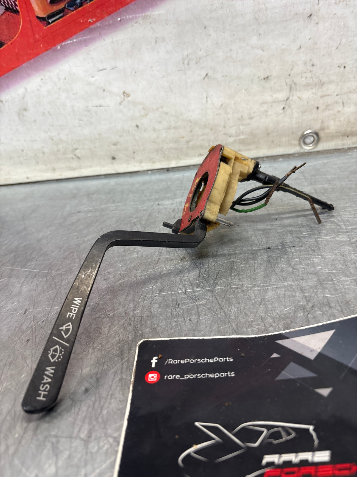 Porsche 914 steering coloumn wiper switch, used 91461391515