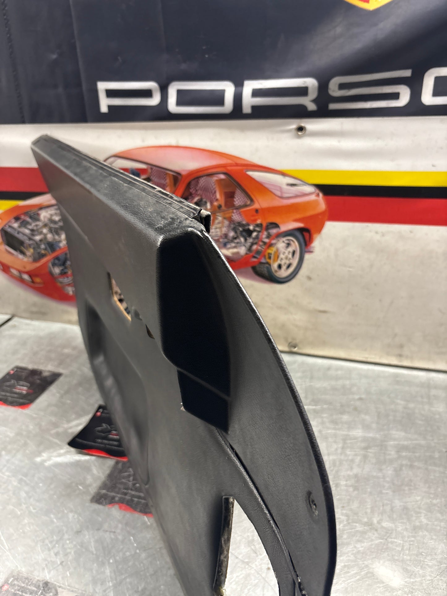 Porsche 944 left side Black door card, used 94455501701