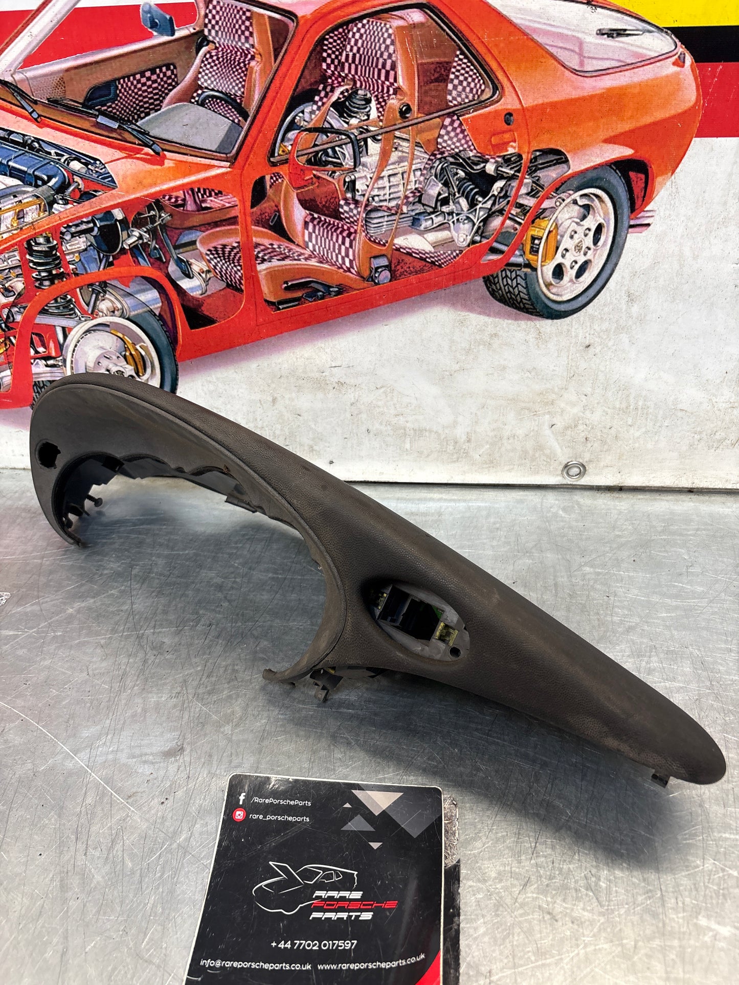 Porsche 911 996 dasboard cluster trim, used, black 99655205902