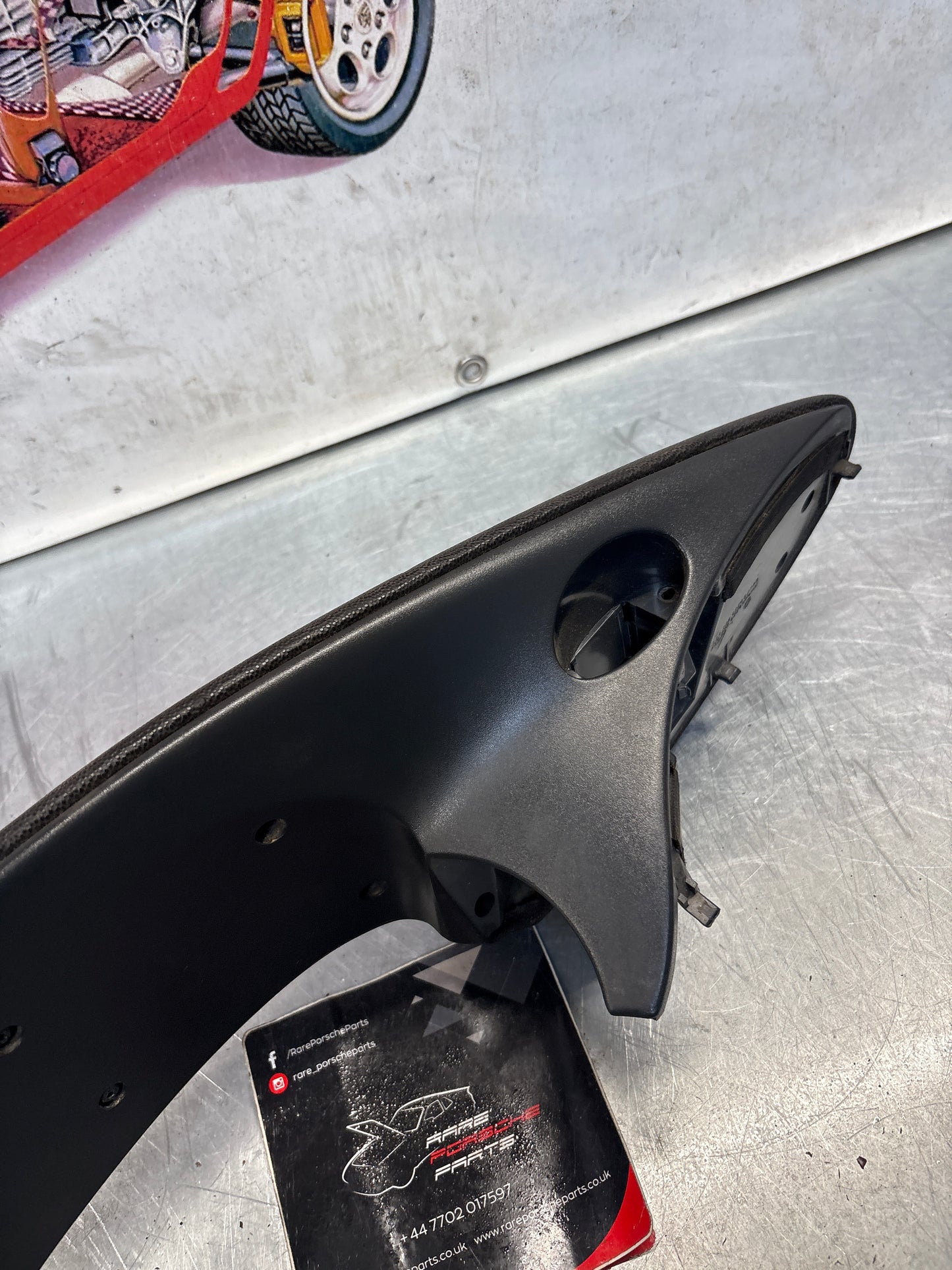 Porsche Boxster 986 dashboard cluster trim,black used 98655205500 / 98655205501