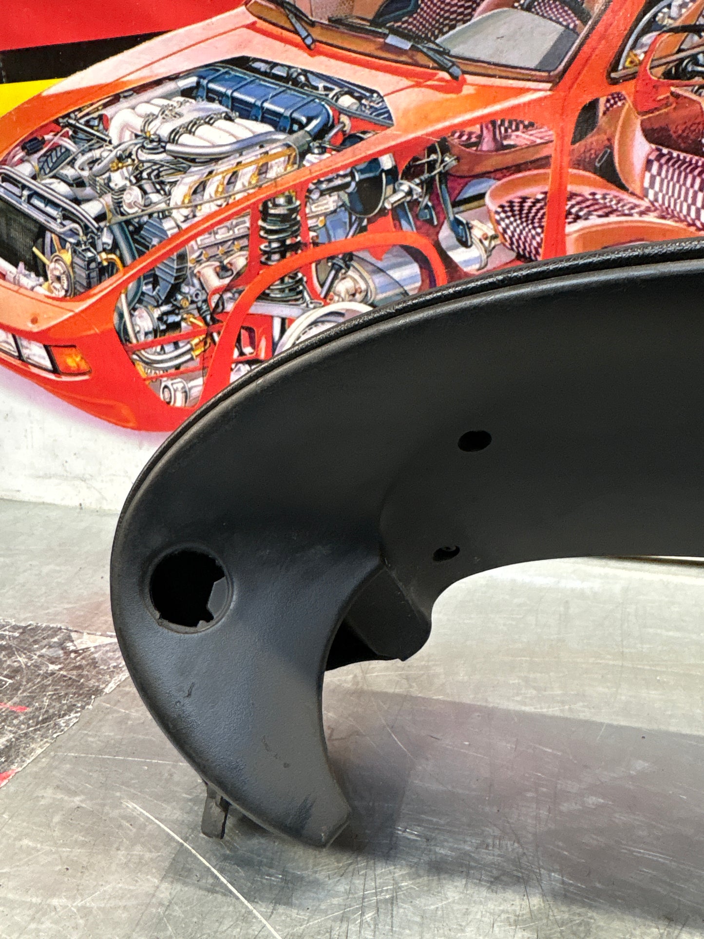 Porsche Boxster 986 dashboard cluster trim,black used 98655205500 / 98655205501