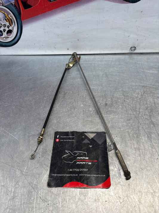 Porsche 924S/944 tailgate locking release cable with rods 94451209703, used late type