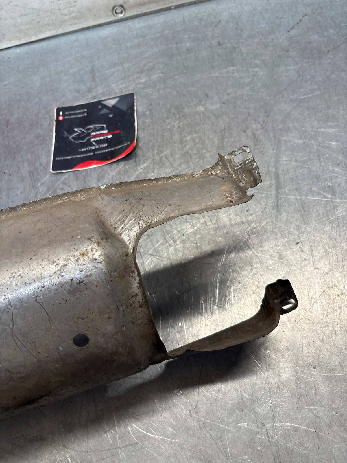 Porsche 924 -82 heat shield, middle section, 477803869, used