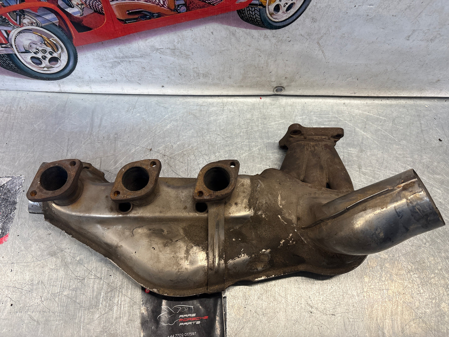 Porsche 911 964 right heat exchanger, used 96421104004