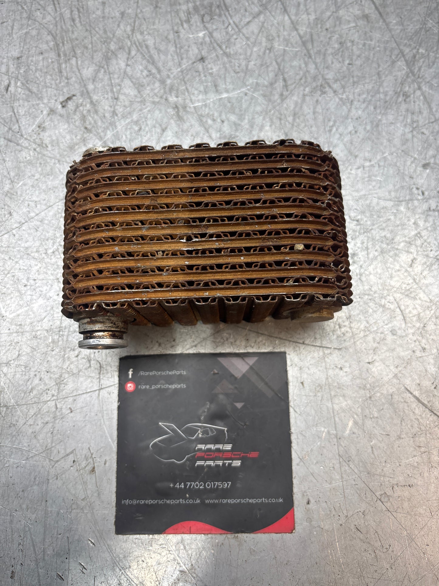 Porsche 924S 944 oil-water radiator, oil cooler 94410716501 used