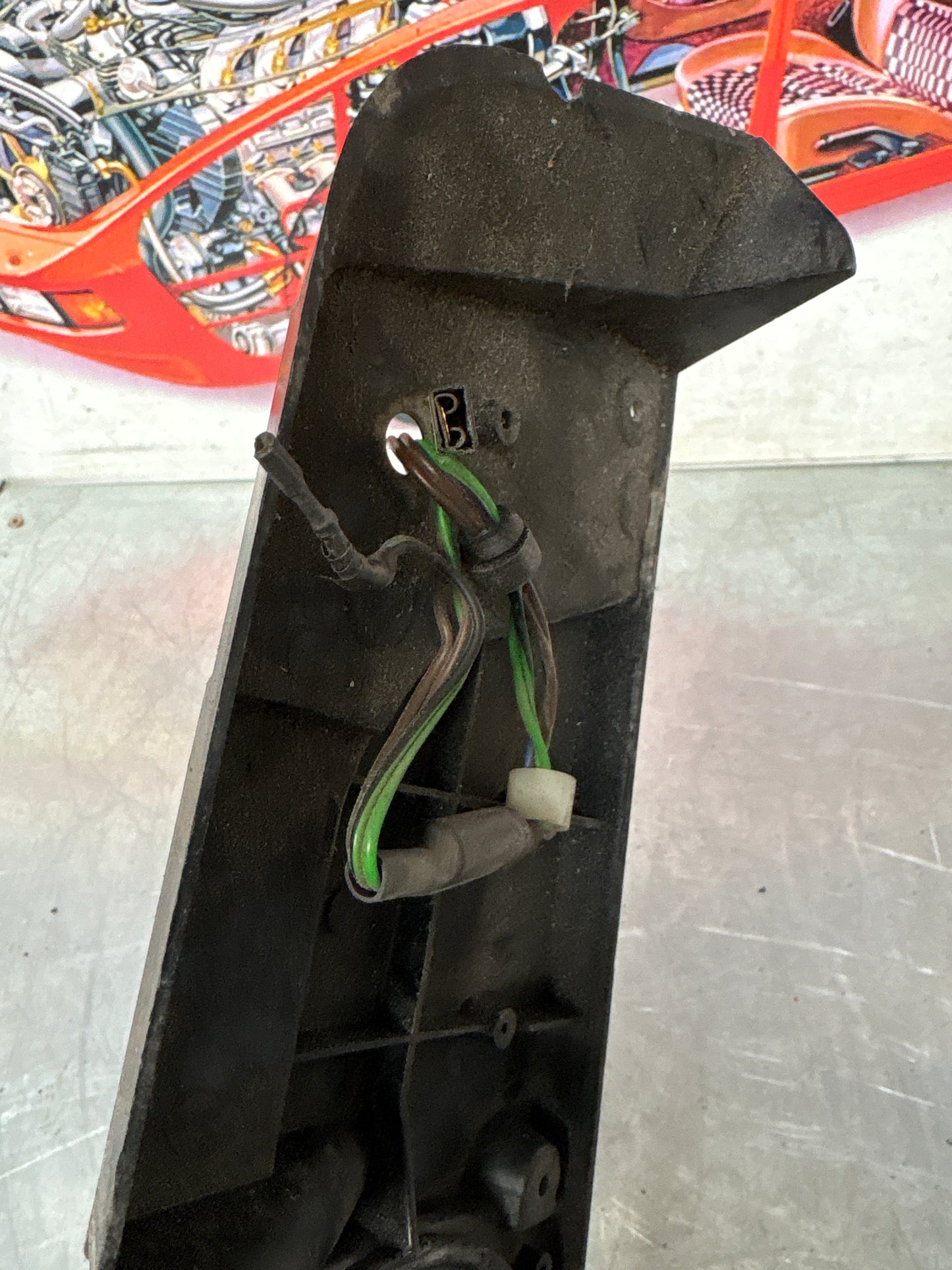 Porsche 944 speaker board housing, used 94455514401R