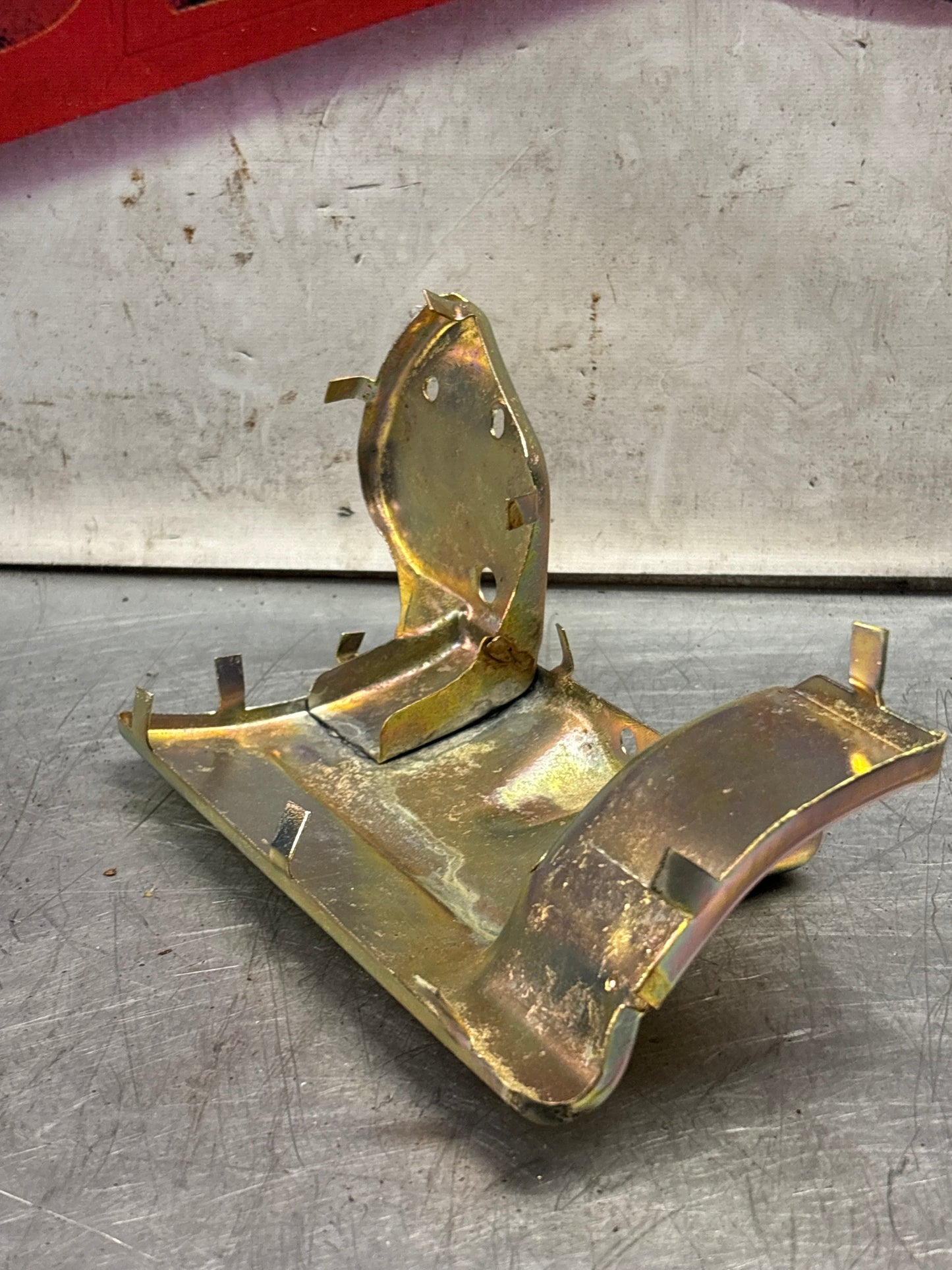 Porsche 928 engine mount heat shield protector plate, refurbished 92837505501