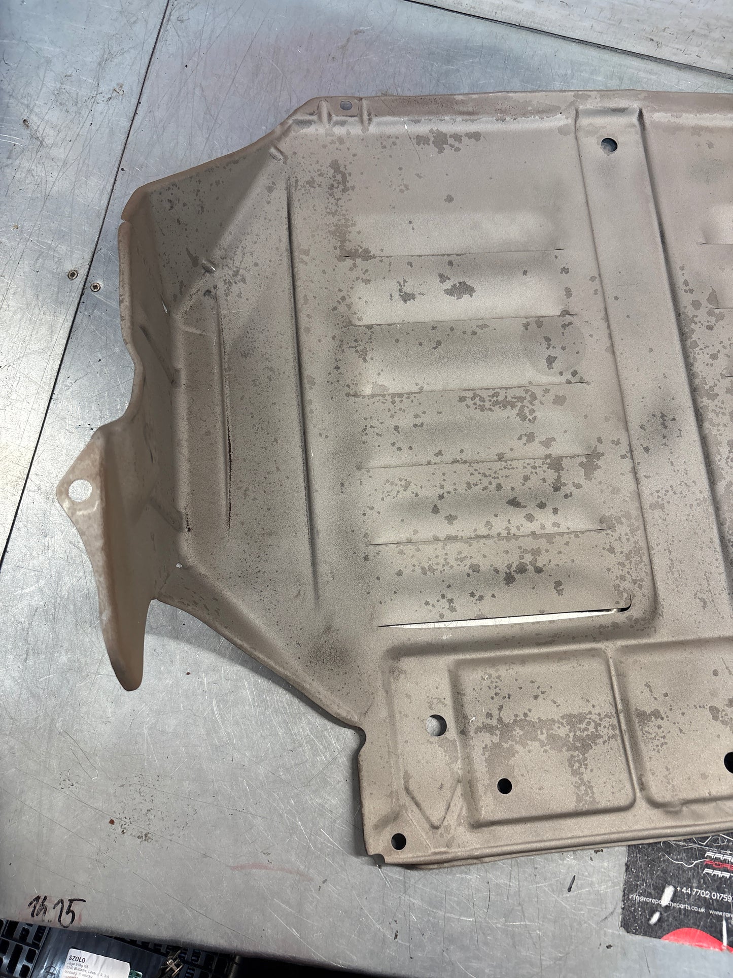 Porsche 924 early steel engine tray / belly pan / undertray used 477407583C refurbished