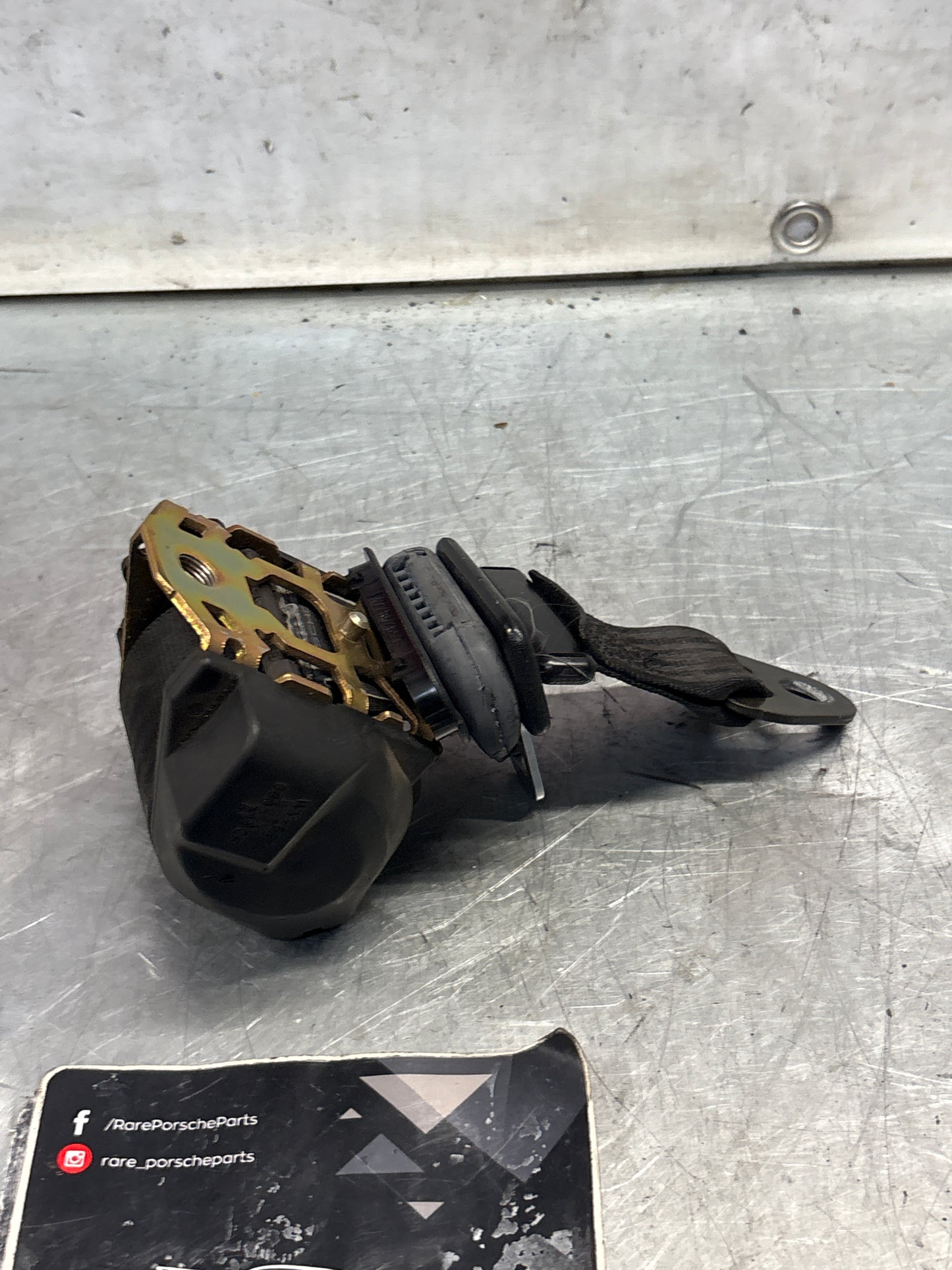 Porsche 924 944 right rear seat belt, 94580302202, used