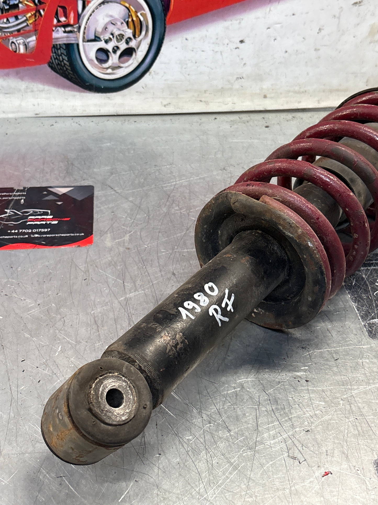 Porsche 928 front shock absorber, used 92834305504