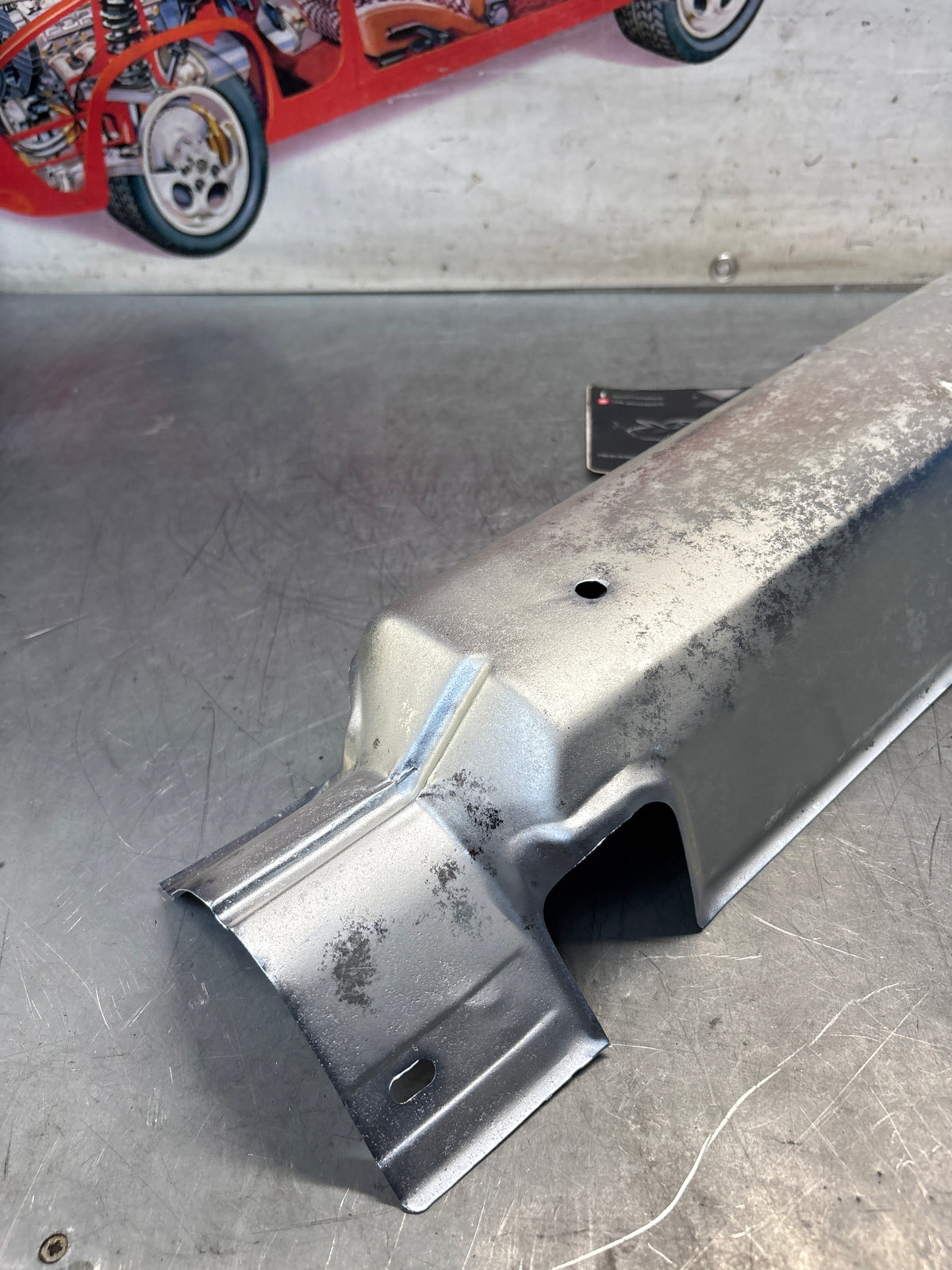 Porsche 924 (from 82) 924S 944 heat shield, middle section, 95150486900, refurbished 
