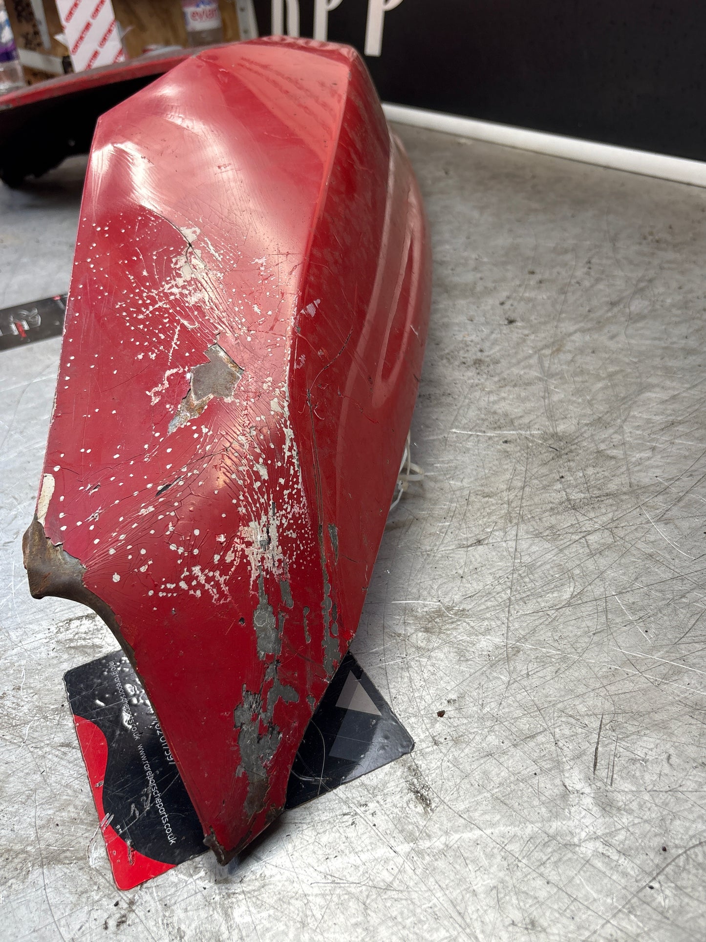 Porsche 944, early front right wing, in need of repair