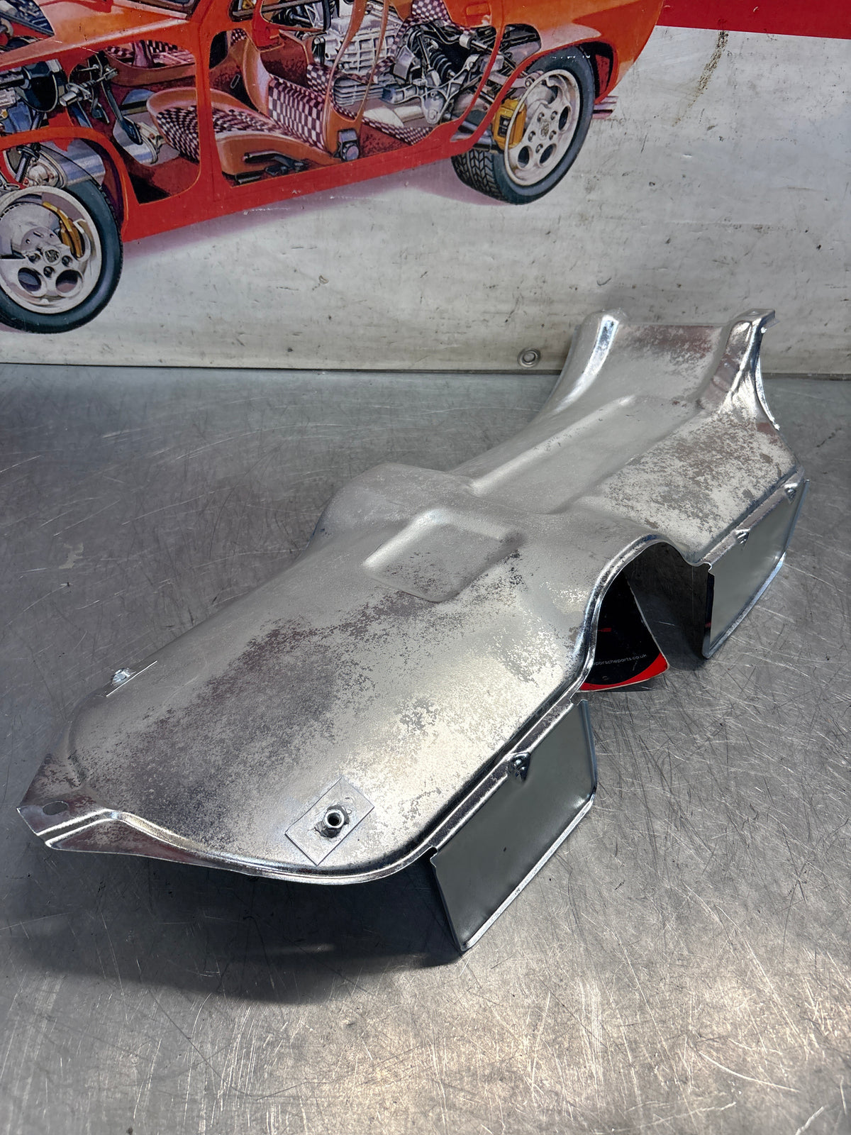 Porsche 924 924S 944 2.5 N/A exhaust heat shield 94450313900, refurbished 