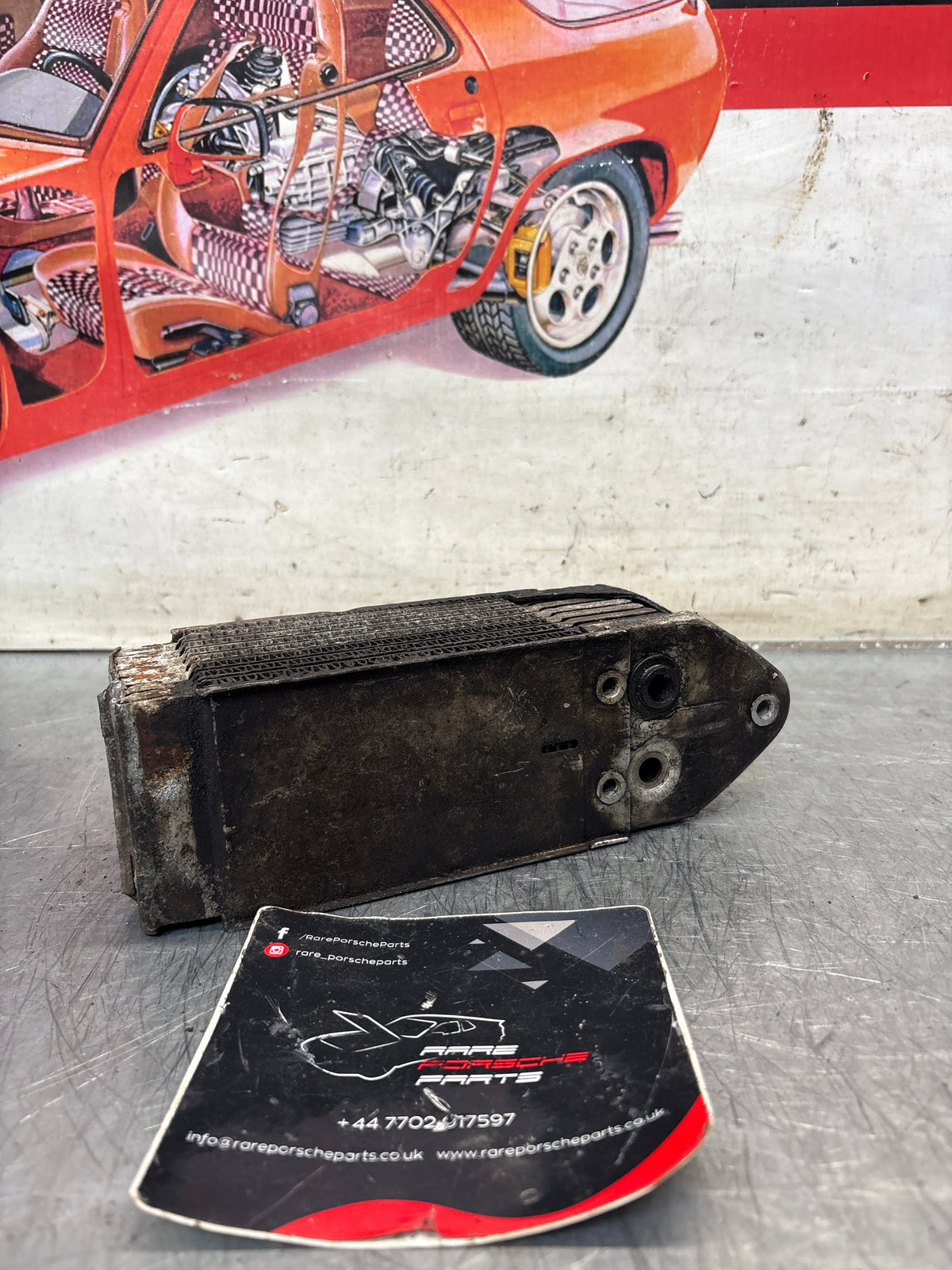 Porsche 914 oil cooler, used 021117021B