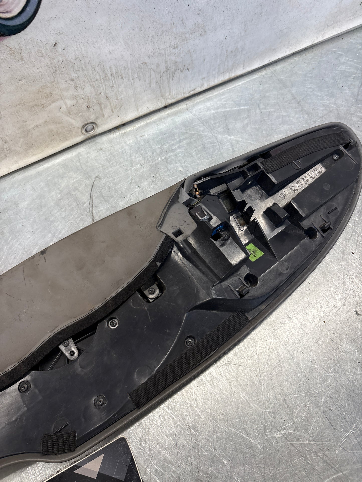 Porsche 911 996 dasboard cluster trim, used, grey 99655205902