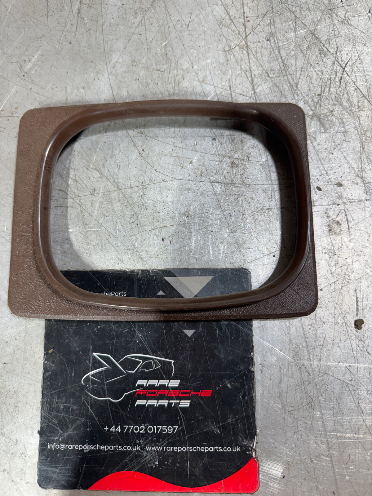 Porsche 924/944 (early 944) gear lever boot console trim brown 477857975 used