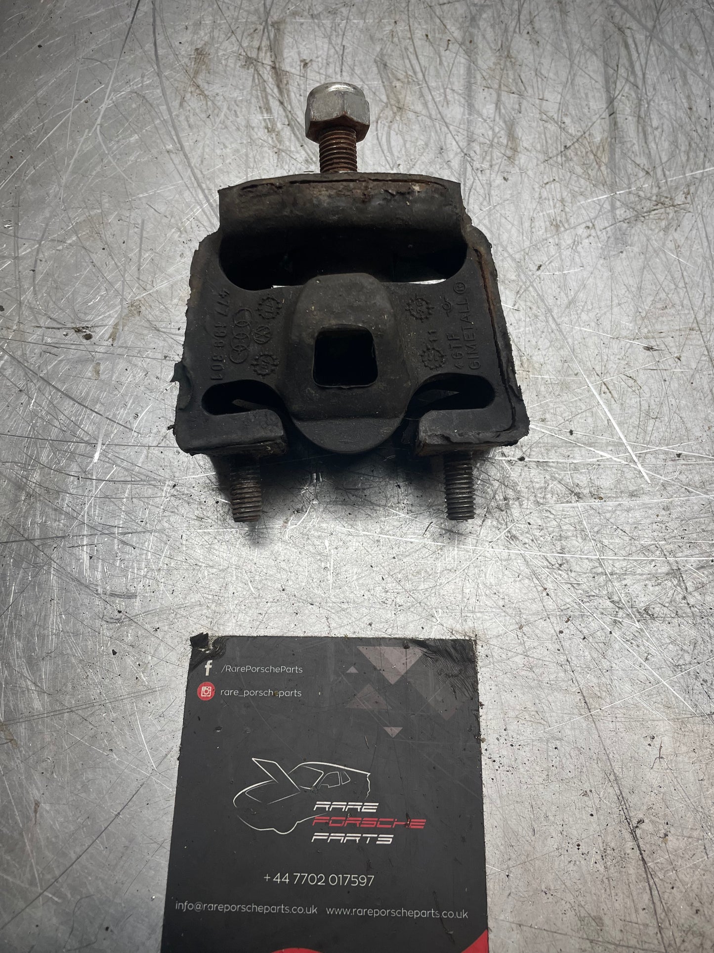 Porsche 924 Rubber engine mount, used. 477199301 / 477199301A