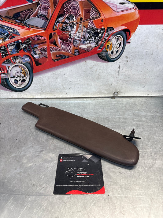 Porsche 928 brown sun visor, used, left 92873123702