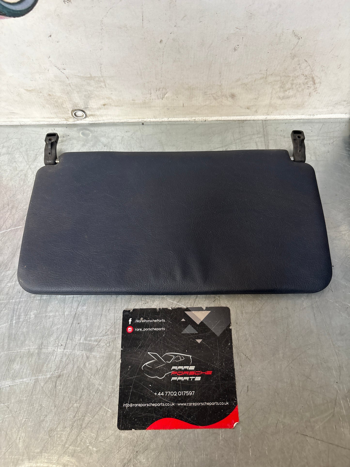 Porsche 928 L+R rear sunvisor, marine blue, used 92873103504