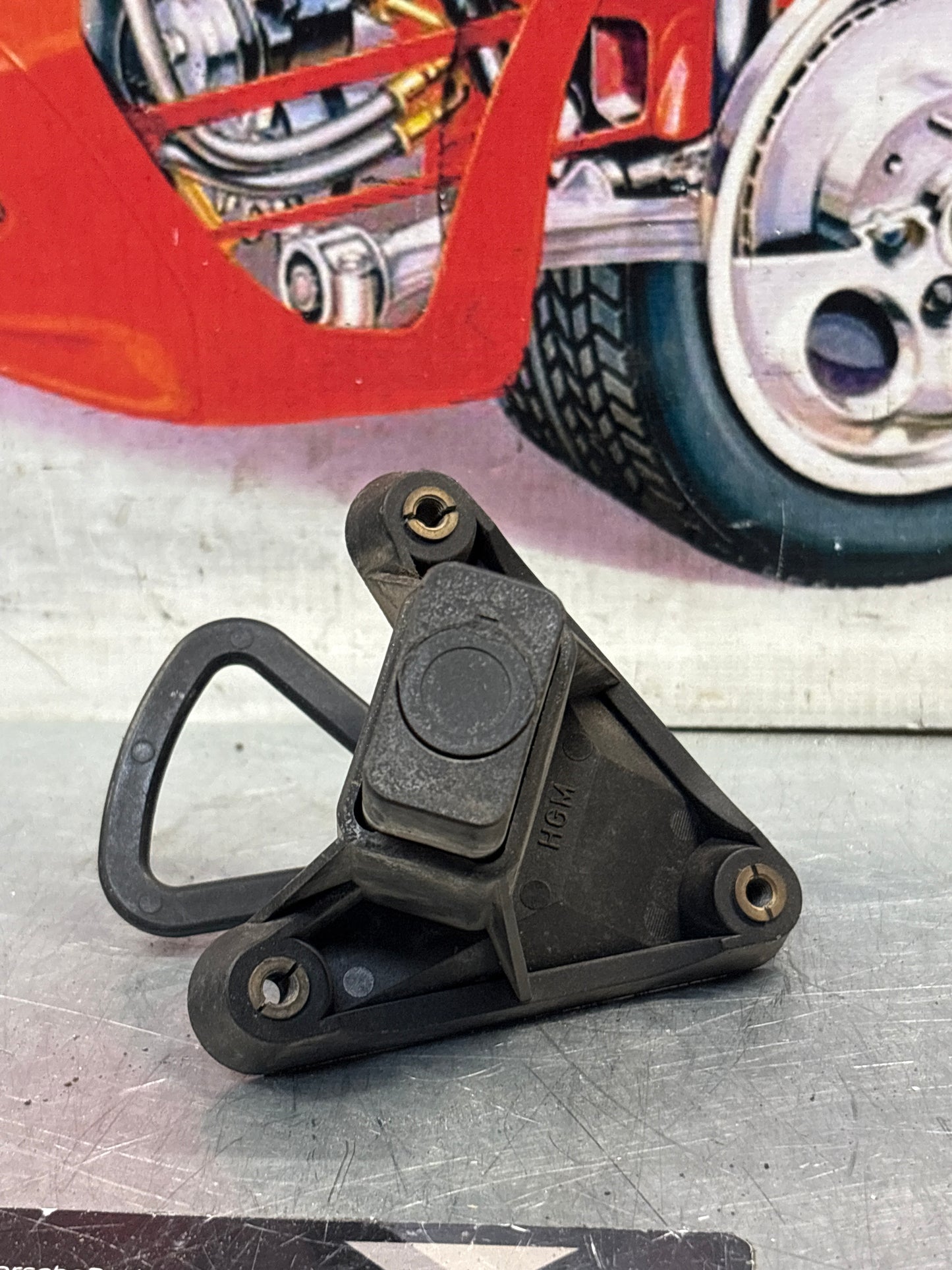 Porsche 968 headlight release frame, used 94475032100