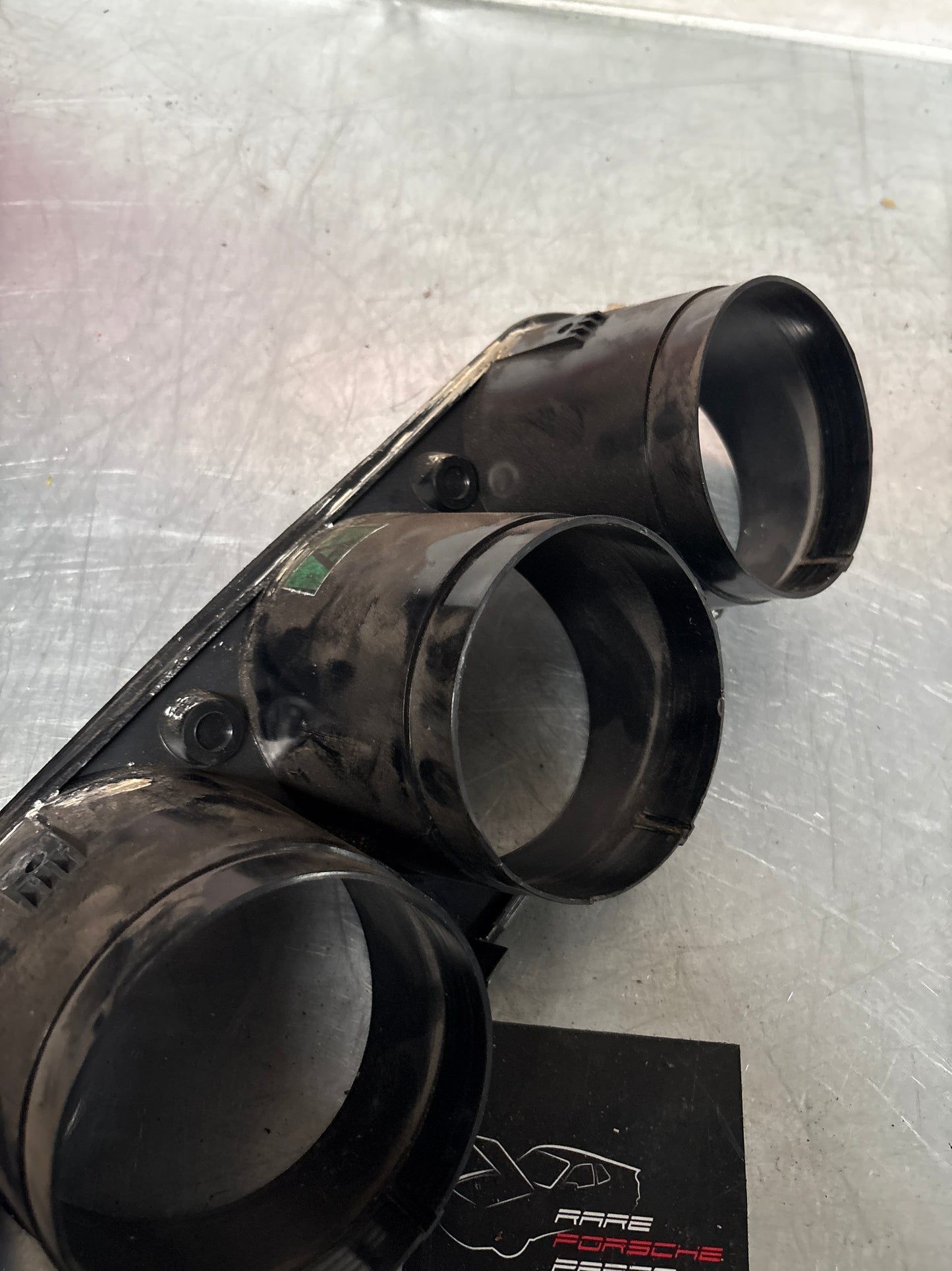 Porsche 924 early dash binnacle dial panel speedo surround 477857283 black, used, for spares or repair