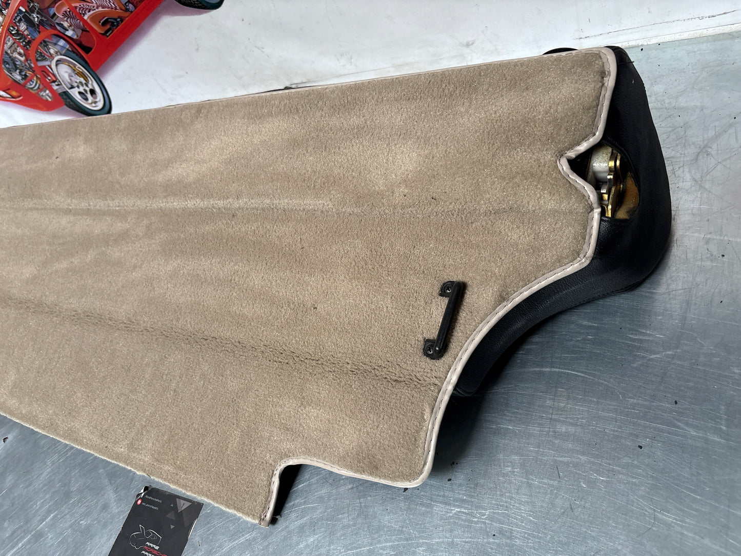 Porsche 944 black seat set, front seats with black /grey pinstripe fabric