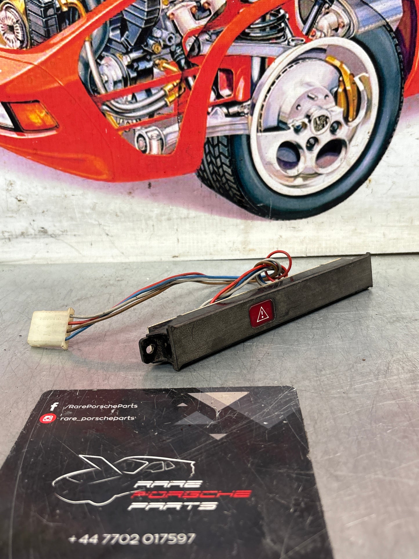 Porsche 928 front center dash panel, used 92864160900